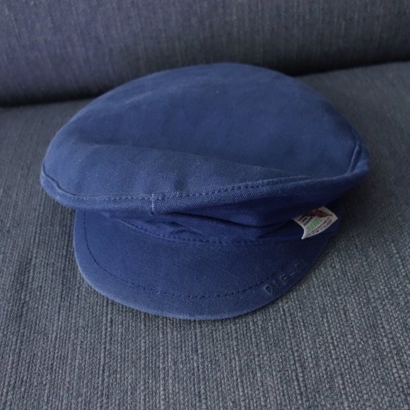 Diesel Blue Tickets Please Berretto 100% Cotton Hat Size II - Picture 1 of 16